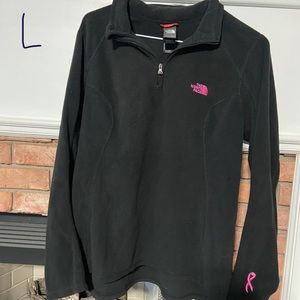 North Face Fleece Breast Cancer Quarter Zip Jacket